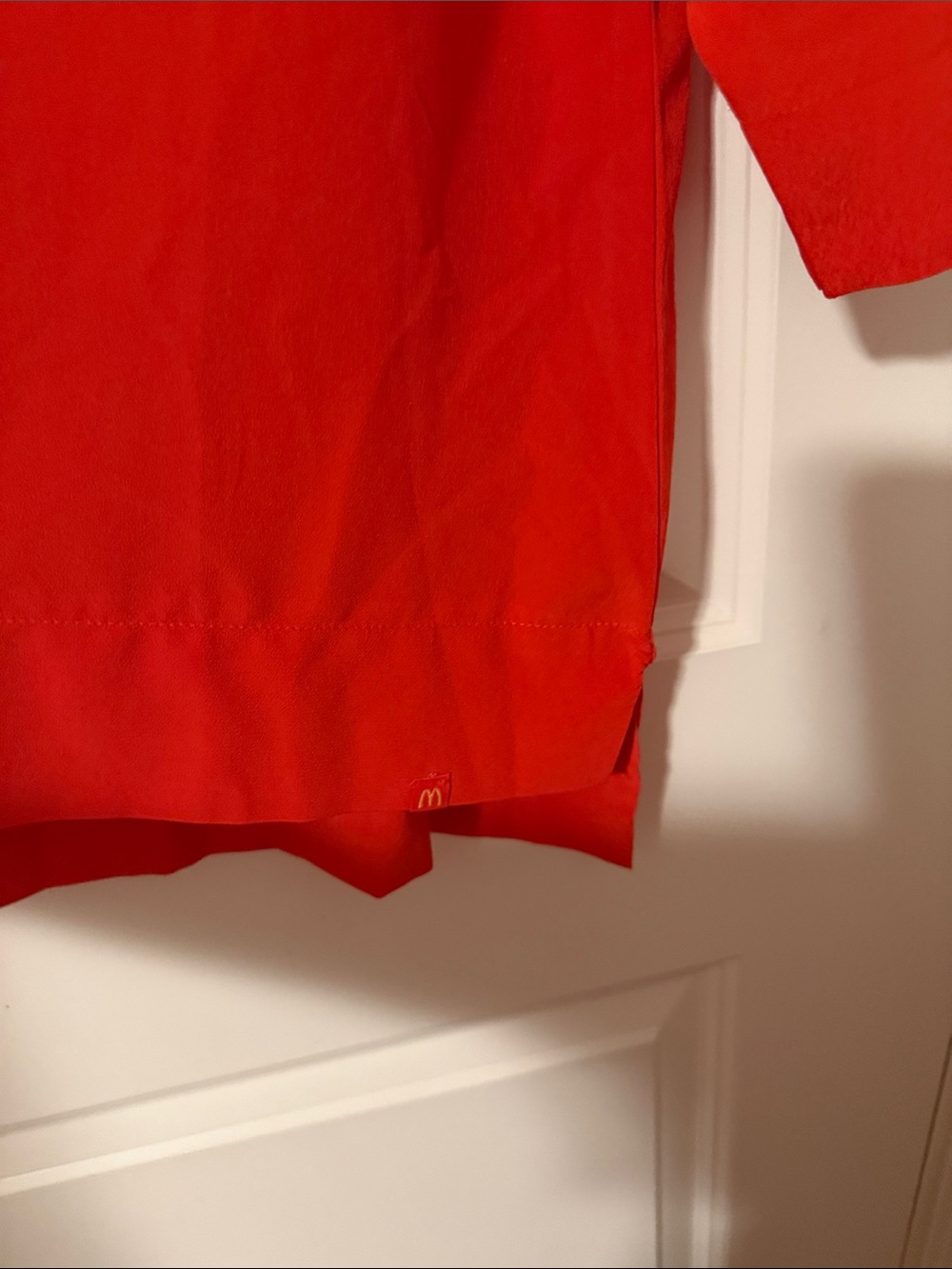 Eileen Fisher Bright Red Relaxed Long-Sleeve women’s Top - Picture 5 of 6